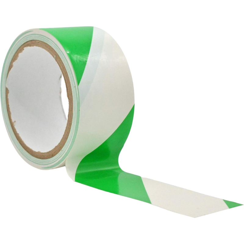 Green/White Safety Warninig Tape