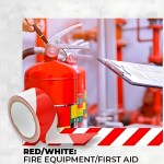 Red/White Safety Warninig Tape