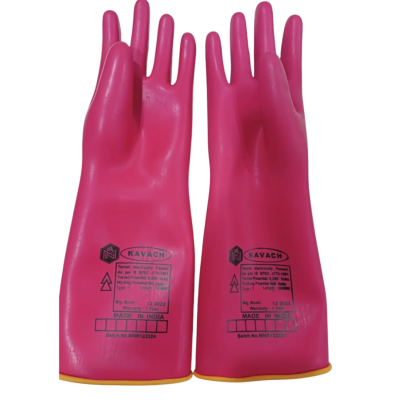 Red Electric Gloves - KAVACH