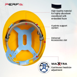 Maxxtra Helmet (Yellow) - PERF