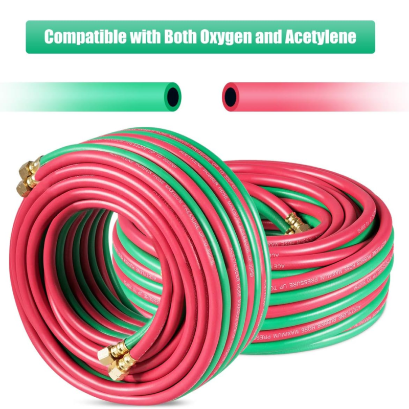 OXY-ACE Tyelene 300-PSI Twin Hose W/Fitting 1/4'' BEST WELDS