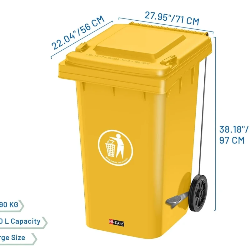 Spill Drum 90gl /340 Litre with wheel and pedal