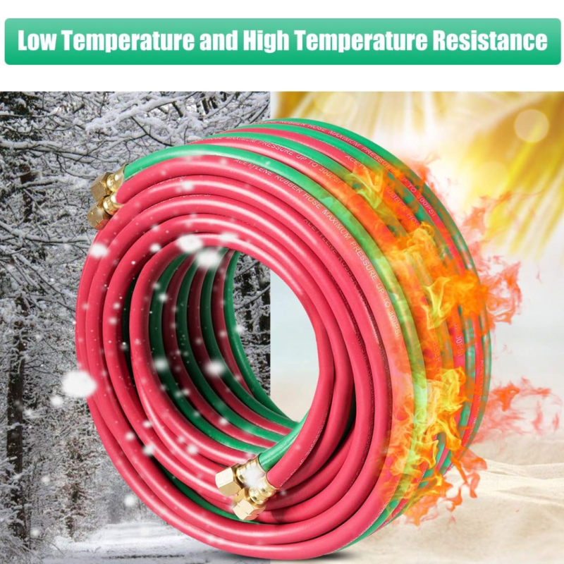 OXY-ACE Tyelene 300-PSI Twin Hose W/Fitting 1/4'' BEST WELDS
