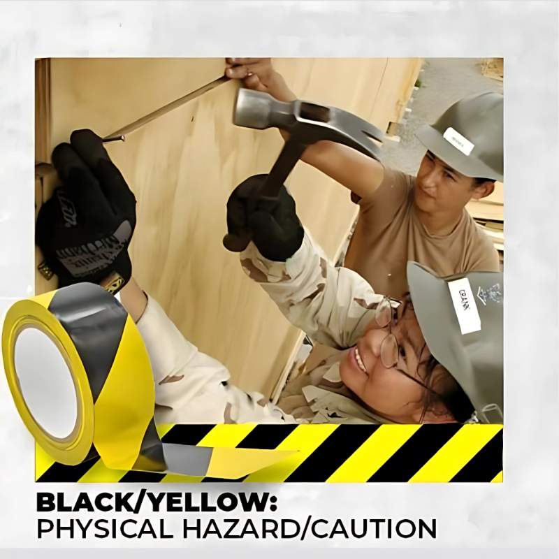 Yellow/Black Safety Warninig Tape