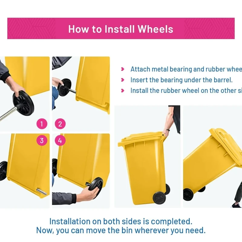 Spill Drum 90gl /340 Litre with wheel and pedal