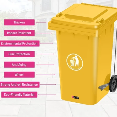 Spill Drum 90gl /340 Litre with wheel and pedal