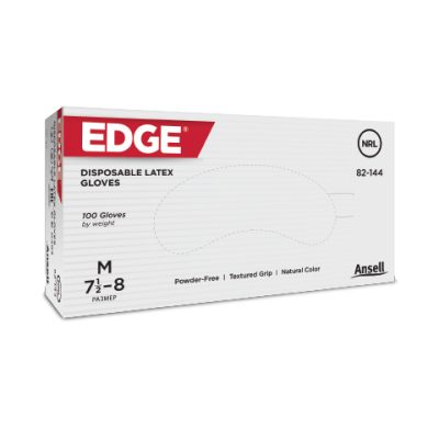 Ansell EDGE Disposable Latex Gloves 82-144