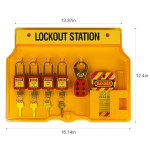 Lockout Tagout Kits,Electrical Security 27Pack Lock Kit,Lockout Station With Loto Devices Locks,Keyed Padlock Hasp,Zip Ties Lockout Tagout Safety Tools For Industrial,Electric Power,Machinery