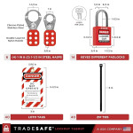 Lockout Tagout Station with Loto Devices - 14 Pack Safety Lock Set, 6 Hasps, 40 Do Not Operate Tags, Lock Out Tag Out Kit Board, Lockout Safety Supply