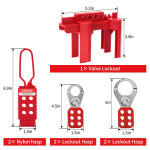 Lockout Tagout Kit - Lockout Set Safety Padlocks Lockout Hasp Breaker Lockout Ball Valve Lockout Steel Cable Lockout Plug