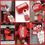 Lockout Tagout Kit - Lockout Set Safety Padlocks Lockout Hasp Breaker Lockout Ball Valve Lockout Steel Cable Lockout Plug
