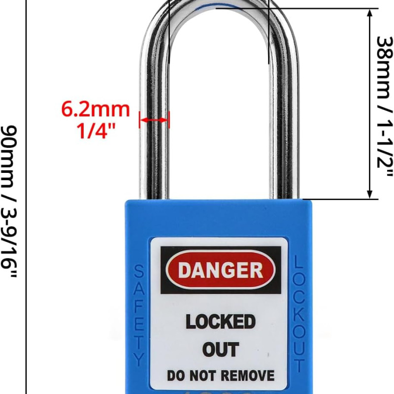 Safety Padlock- Blue