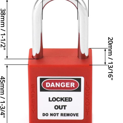 Safety Padlock- Red