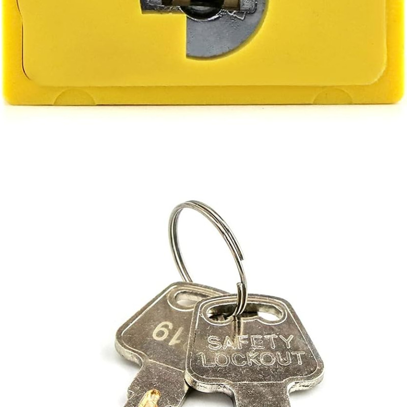 Safety Padlock- Yellow