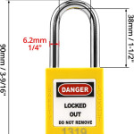 Safety Padlock- Yellow