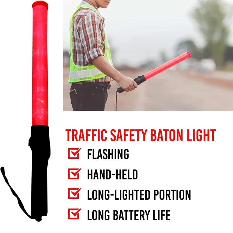 Reflective Traffic Baton (Green)