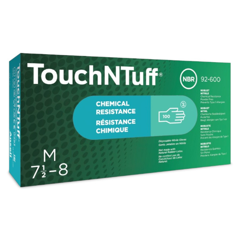 Ansell Disposable Nitrile Gloves TouchNTuff® 92-600
