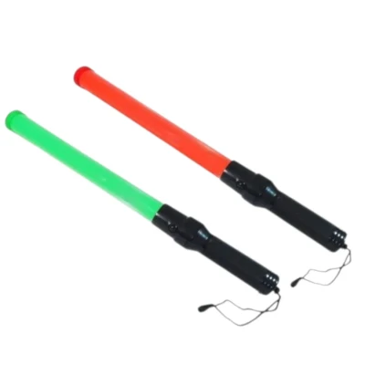 Reflective Traffic Baton (Green & Orange)