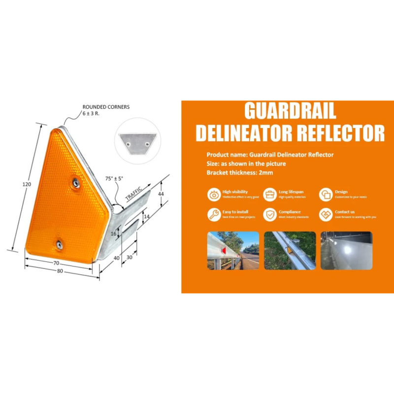 Twin Reflector Guardrail