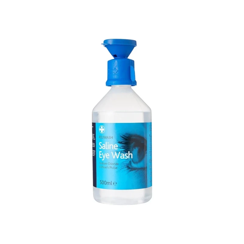 Saline Eyewash Bottle with Eyebath Cap