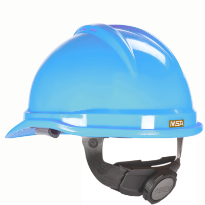 MSA V-Guard - Safety Helmet (Blue)