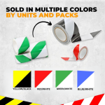 White/Blue Safety Warninig Tape