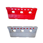 Traffic Water Barrier Red and White 0.8 MTR X 2 MTR